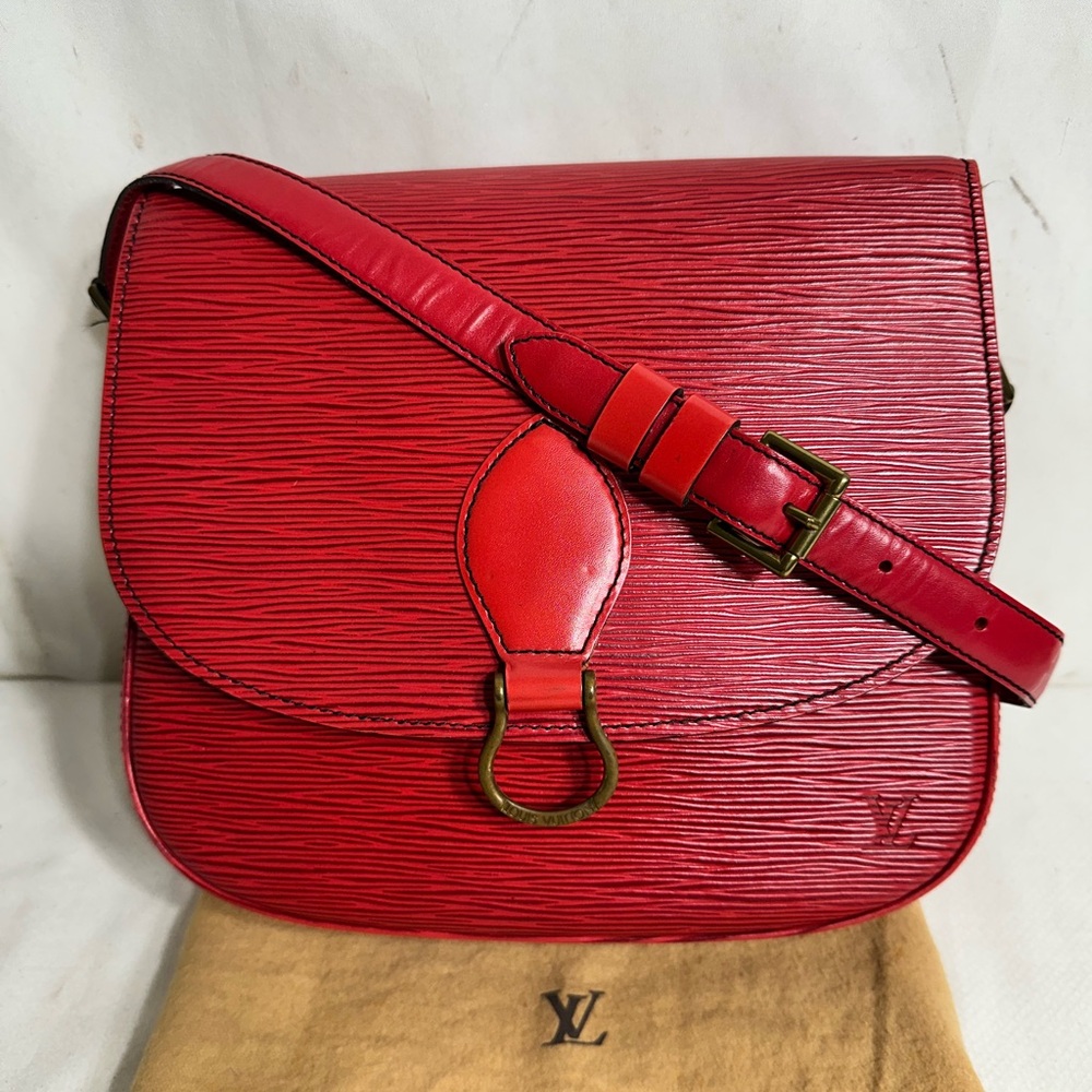 Louis Vuitton Red Epi Leather Crossbody Bag